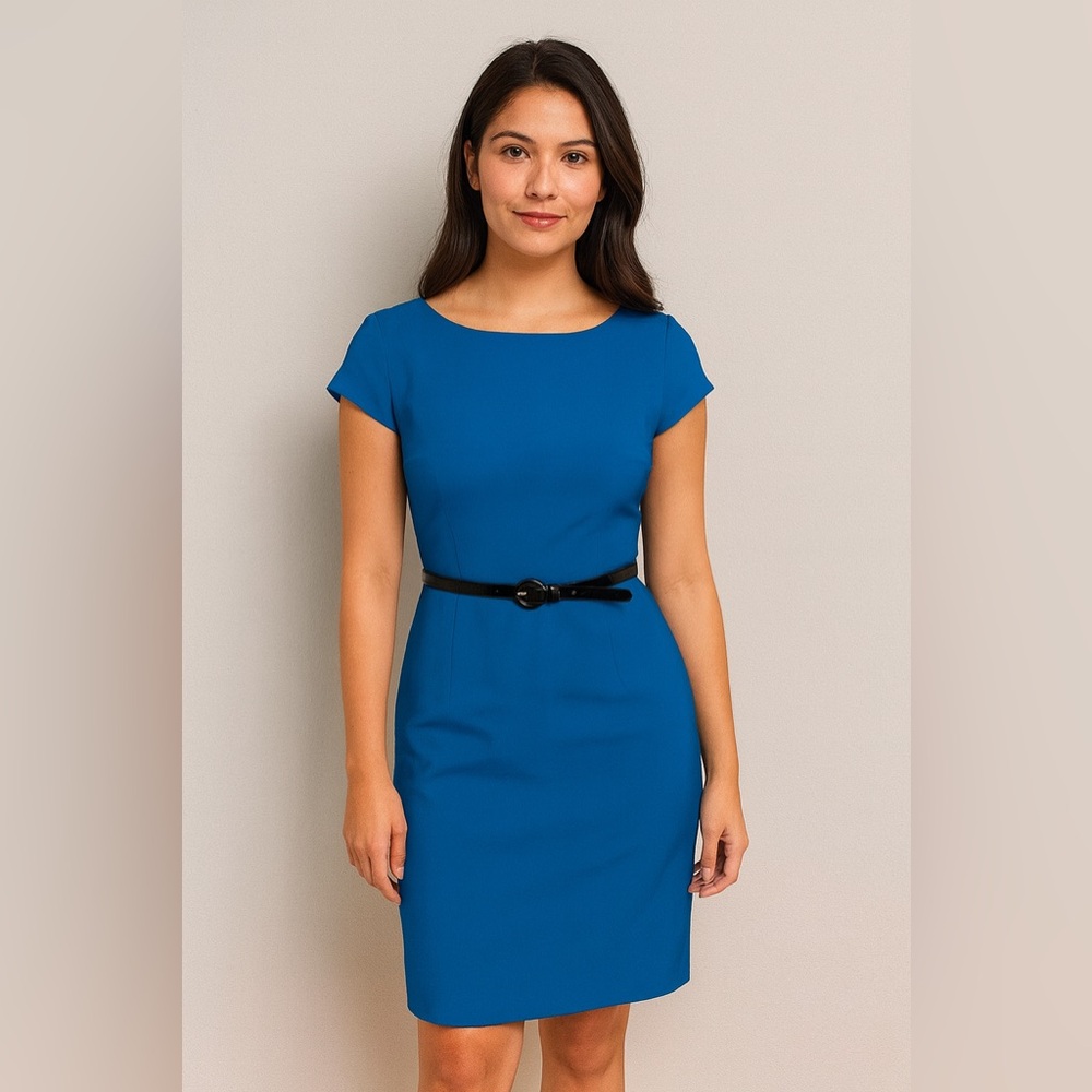 Never used AGB Dress Petite size 6P Aqua blue